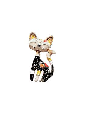 daiclara日韩合金女猫咪胸针配饰