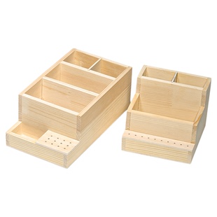 原木美甲收纳盒打磨机打磨头工具整理盒桌面笔筒搓条棉片盒置物架