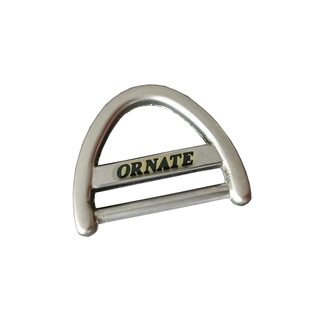 金属双层D扣 2.5CM内径五金半圆环 珍珠银色包配件包带连接扣