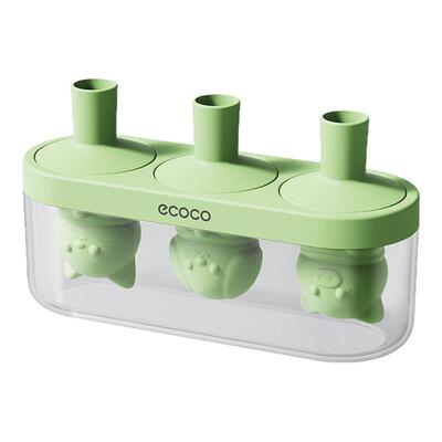 ecoco雪糕模具食品级硅胶家用做冰棒冰棍冰糕儿童自制冰淇淋磨具