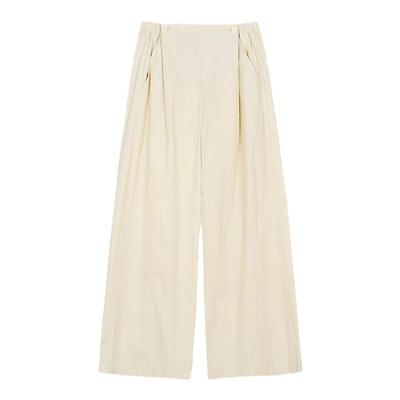 kleeklee丝棉薄棉布吊脚A型裤