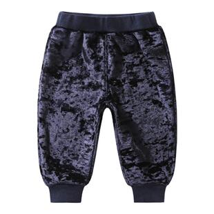 宝宝加绒裤子秋冬季2022新款女童一体绒加厚婴幼儿长裤冬装休闲裤