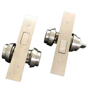 有框门锁地弹门铝合金门锁双锁头隐形锁带框玻璃门地锁肯德基门锁