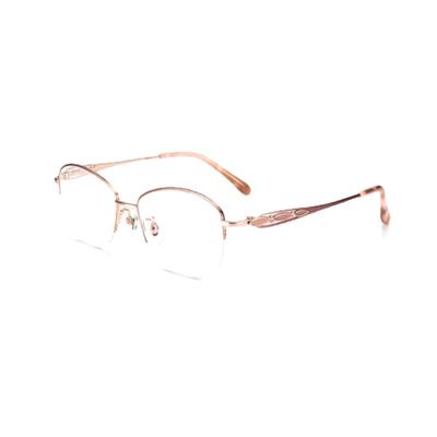 超轻近视眼镜半框纯钛