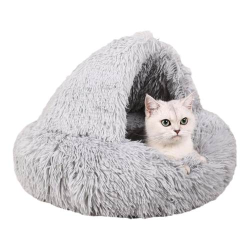 猫窝冬天保暖封闭式安全感毛绒包裹式猫咪睡窝猫垫子冬季狗窝睡袋