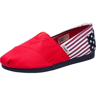 Tt&Mm/汤姆斯玛丽女鞋平底百搭透气帆布鞋一脚蹬懒人浅口学生布鞋