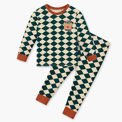 韩国儿童内衣秋棉毛衫居家服女孩