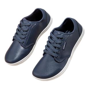 HOBIBEAR男鞋2025春秋新款4E宽楦休闲皮鞋男士宽脚宽头男款赤足鞋