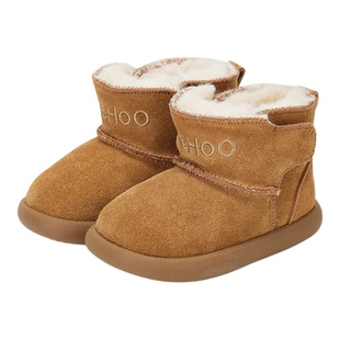 英氏宝宝学步鞋儿童鞋冬季保暖加绒休闲靴子男宝女宝短靴百搭鞋子