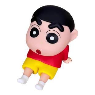 蜡笔小新桌面摆件卡通创意手机支架动漫模型公仔办公室装饰手办