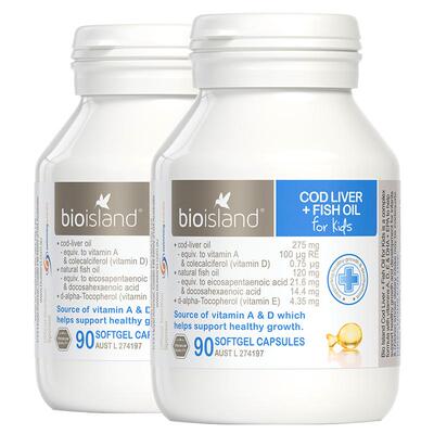 BIOISLAND婴幼儿童鱼肝油胶囊