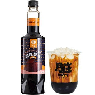 广禧黑糖糖浆1kg 脏脏奶茶免煮冲绳风味连锁店珍珠奶茶店专用原料
