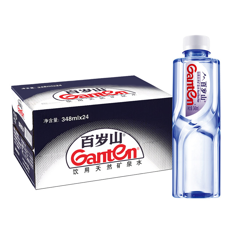百岁山天然矿泉水348ml*24瓶装
