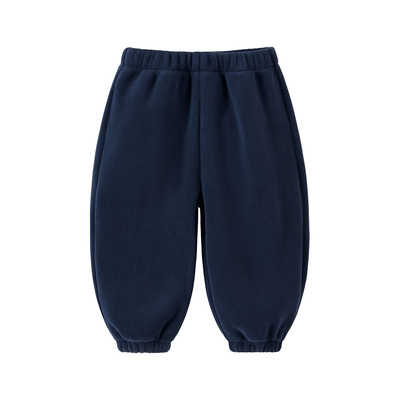 儿童卫裤加绒秋冬款宝宝奥粒绒休闲裤男童保暖一体绒男孩运动裤子