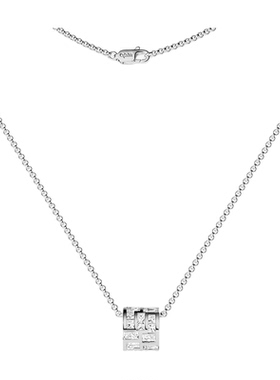 [杨紫同款]APM Monaco Ice冰块可调节项圈银白项链新品新年礼物