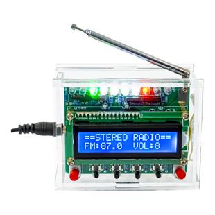 伍陆电子数字FM收音机套件RDA5807调频87-108MHZ液晶显示焊接制作