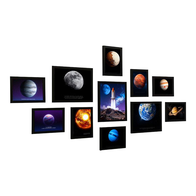 宇宙探索太阳系行星相框墙挂
