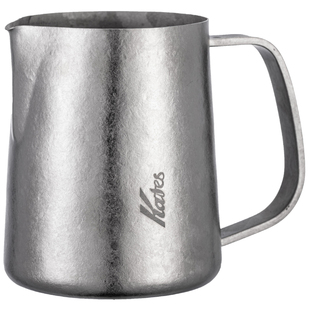 纯钛咖啡拉花缸圆嘴奶泡杯意式咖啡器具冰花拉花杯专业拿铁打奶缸