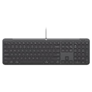 罗技K620商用有线键盘USB-C笔记本电脑办公静音家用纤薄节能拆包