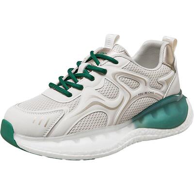 YRC女鞋运动鞋网面透气轻便厚底