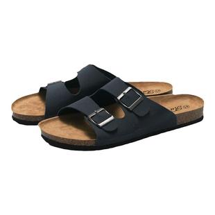 睿足2025年新品春夏季男士软木拖鞋女式凉拖鞋学生沙滩鞋潮水松鞋