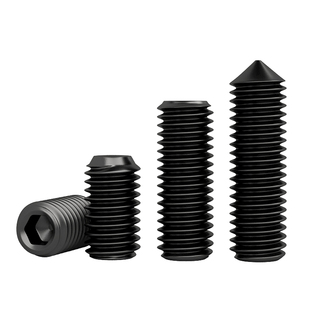 12.9级凹端紧定机米螺丝 内六角无头螺丝钉基米顶丝止付M3M4M5M6