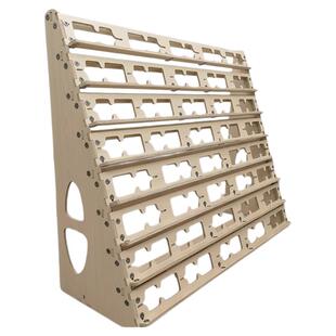 23款木横放手机支架 多机位手游20-25-30台手机摆放架