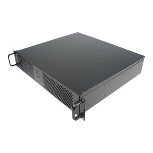 恒煜2U-239F服务器工控短机箱 39CM双光驱位 MATX主板 PC小电源位