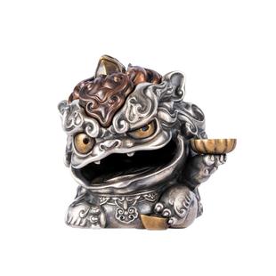 琢匠国风原创貔貅摆件铜皮丘茶宠装饰品办公室桌面手把件工艺品