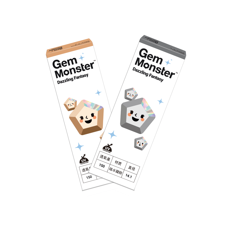 琦洛丽美瞳日抛10片硅水凝胶彩色隐形眼镜近视明基正品GemMonster