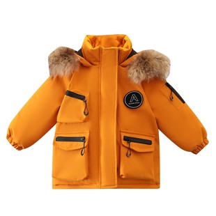 儿童羽绒服男童冬装2025新款宝宝鸭绒服袄儿童冬季外套男孩加厚潮