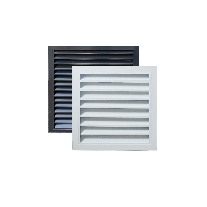铝合金百叶窗格栅出风口外墙装饰空调机罩检修防雨透气排风通风口