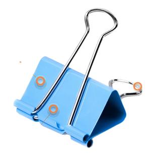 华杰彩色金属长尾夹票子反尾夹燕尾夹办公用品强力鱼尾夹金属夹子