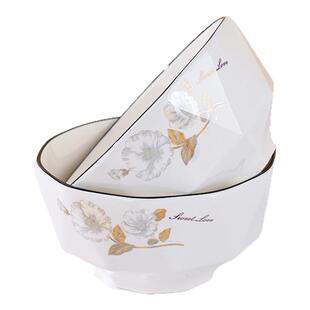 2-10人碗碟套装家用碗盘北欧风现代创意陶瓷碗筷组合盘子饭碗餐具