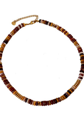 DSTYLE飞盘天然石美拉德项链