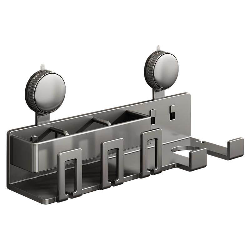 吸盘牙刷置物架免打孔壁挂式放漱口杯牙杯挂吹风机卫生间收纳电动