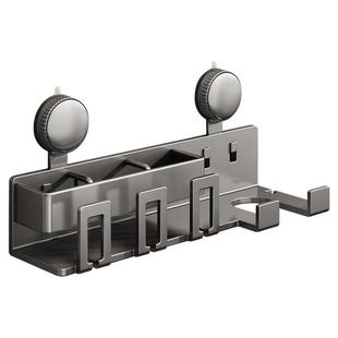 吸盘牙刷置物架免打孔壁挂式放漱口杯牙杯挂吹风机卫生间收纳电动