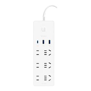 公牛插座带usb充电接口快充超薄扁拖插排插板沙发床头扁头接线板