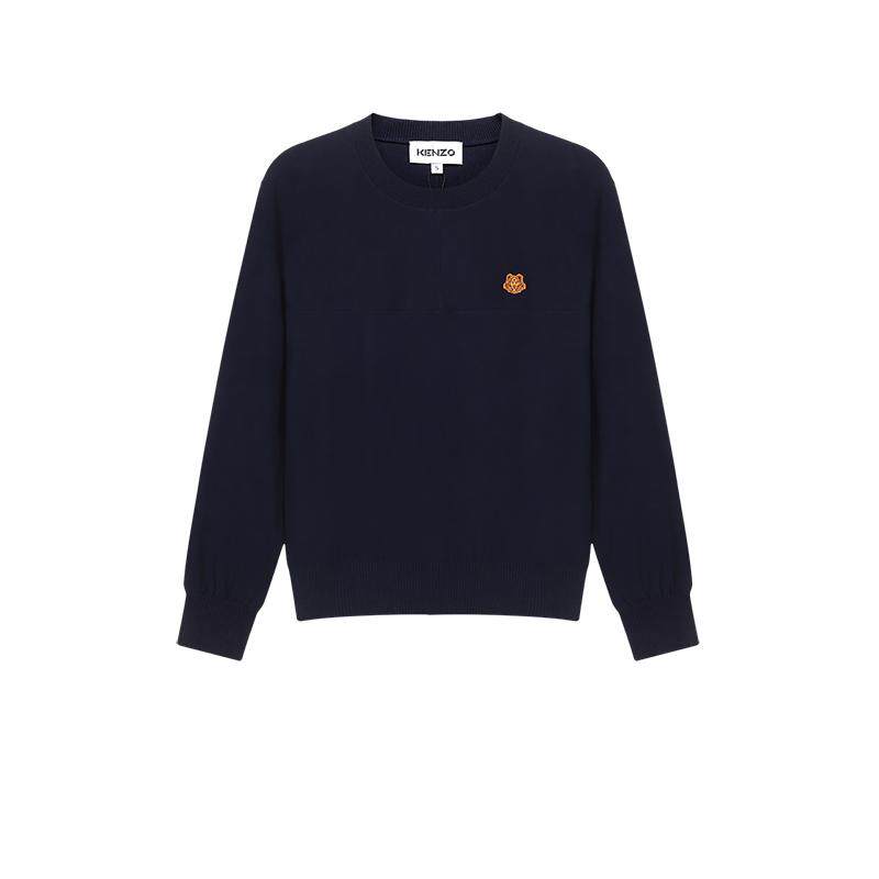 【自营】Kenzo 女士棉质宽松版圆领长袖针织衫套头衫 2PU582 3TB