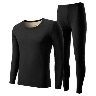加厚一体绒速暖男士保暖内衣套装