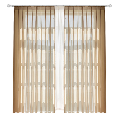 竖百叶纱帘奶油风透光不透人