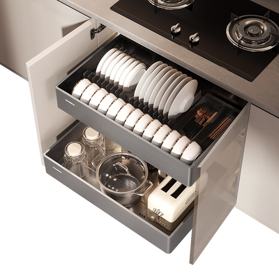 悍高304不锈钢开门式拉篮