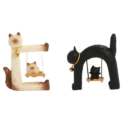 正版猫咪秋千盲盒手办可爱送礼物