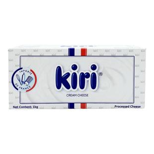 kiri奶油奶酪1kg法国进口凯瑞芝士凯芮干乳酪蛋糕家商用烘焙原料
