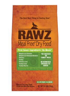 狗粮系列rawz罗斯低温慢煮火鸡鸡肉三文鱼低脂低敏鲜肉配方全犬粮