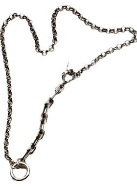 混搭文艺范925纯银男士吊坠挂链