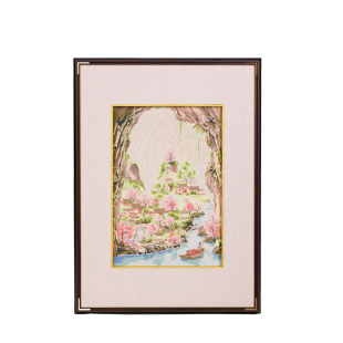 南京云锦研究所博物馆洞天福地装饰画非遗桃花源玄关挂画乔迁礼盒
