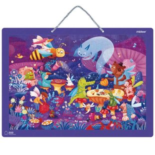 MiDeer弥鹿熊船长的化装舞会儿童益智平面拼图500片可悬挂力玩具