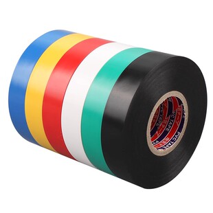 电气绝缘胶带电工电线胶布PVC防水耐高温加宽型消防大卷黑色白色