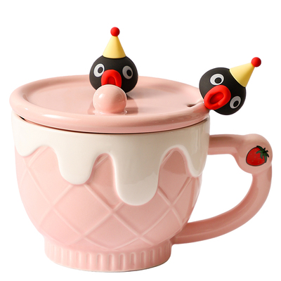 Pingu企鹅杯子大容量早餐咖啡杯
